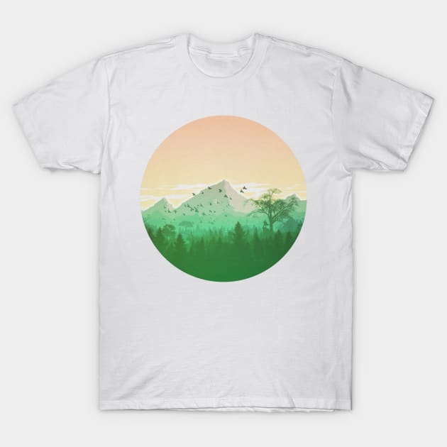 Green Adventurer T-Shirt by PH-Design